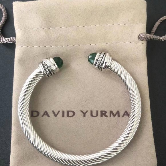 David Yurman Peridot Diamond 5MM Bracelet - Picture 7 of 7